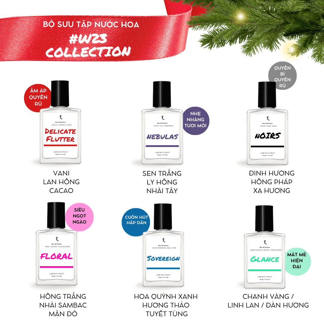 Nước hoa mùa Noel - BST #W23 từ Labbi Bathtreats bạn đã nghe qua?