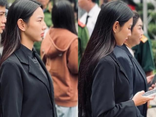 H'Hen Niê lặng người, Thùy Tiên bật khóc khi đến viếng Tổng Bí thư Nguyễn Phú Trọng