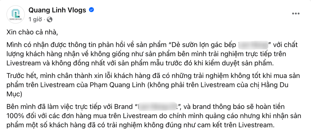 Quang Linh Vlogs thừa nhận lỗi sai, người trong cuộc nói gì?