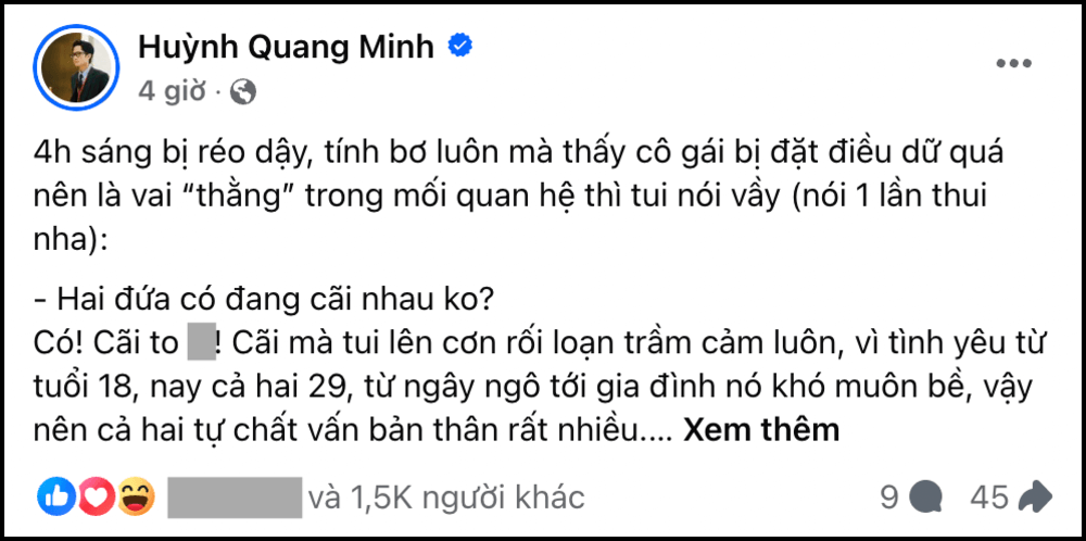 Đích Lép “phá vỡ im lặng” trước những tin đồn không hay về chuyện hôn nhân với Tizi 