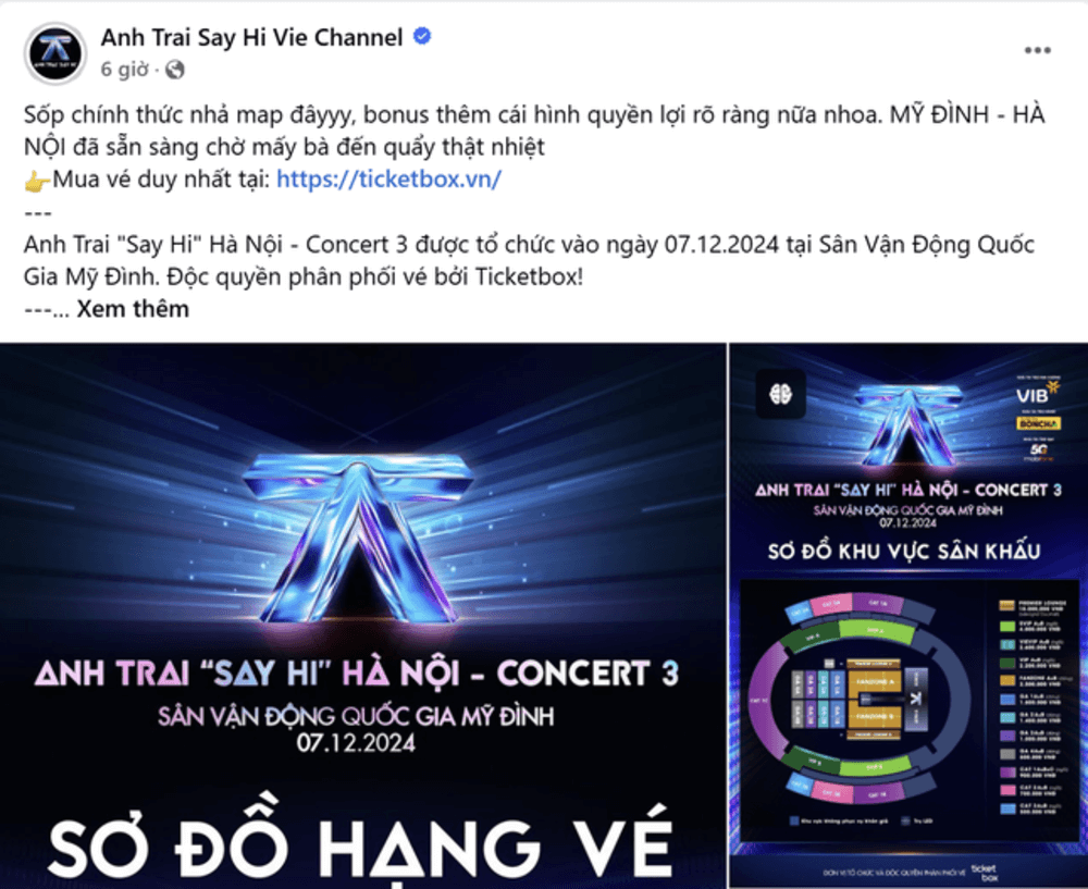 Bùng nổ mạng xã hội: Anh Trai Say Hi nhanh chóng xác nhận ngay trong đêm về concert thứ 4 tại Hà Nội 