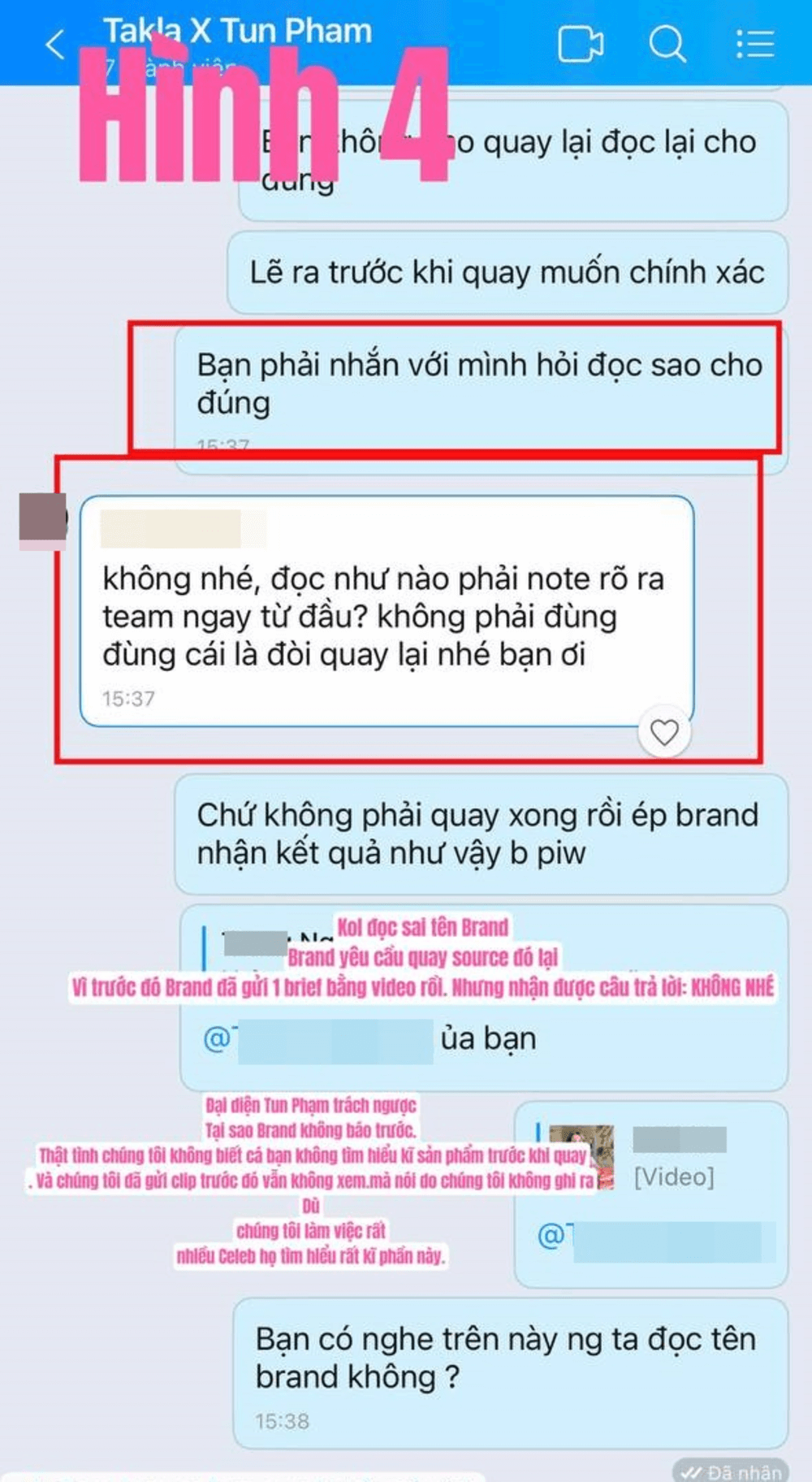 Phản hồi từ hai phía trong vụ việc Tun Phạm đọc sai tên nhãn hàng và từ chối yêu cầu quay lại 