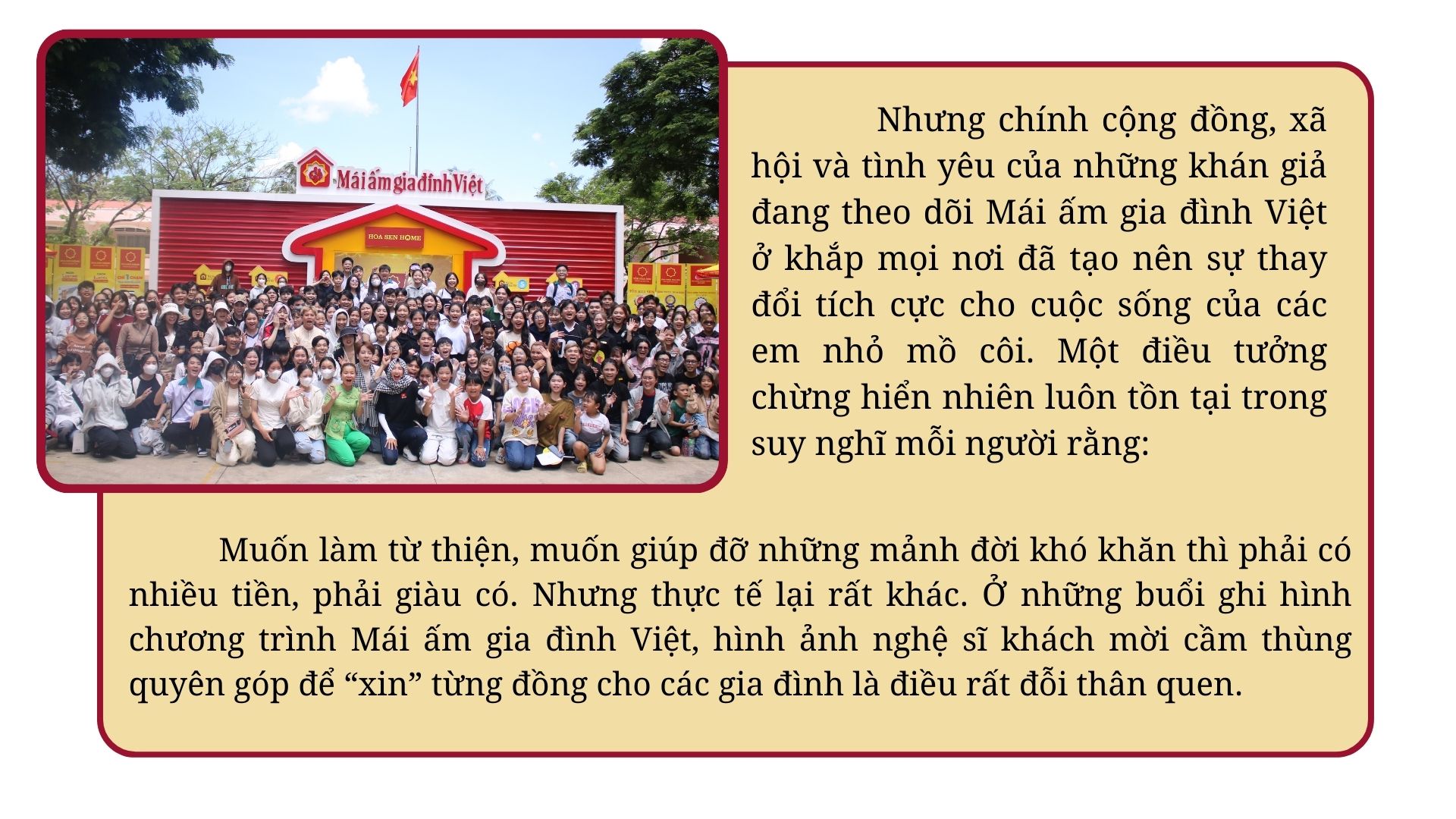 Mái ấm gia đình Việt: Hành trình gần 3 năm trao gửi yêu thương cho hàng ngàn trẻ em mồ côi