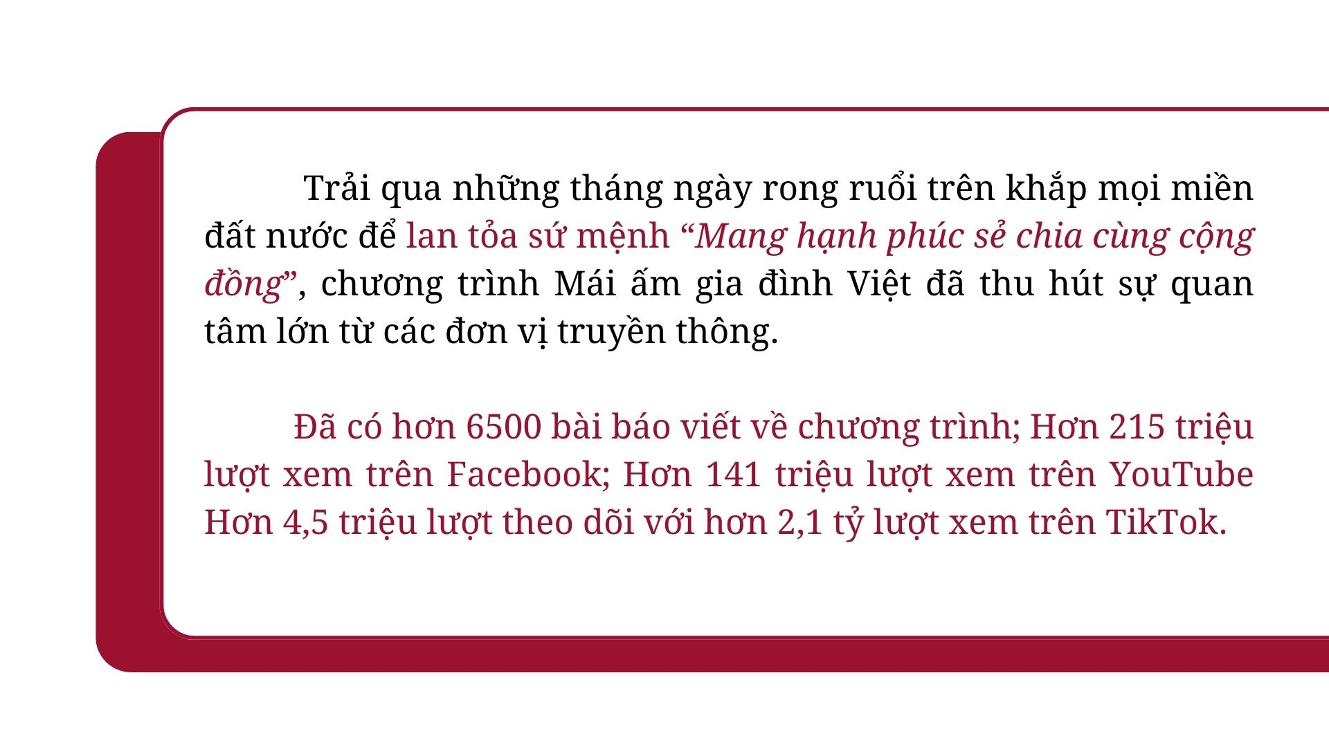 Mái ấm gia đình Việt: Hành trình gần 3 năm trao gửi yêu thương cho hàng ngàn trẻ em mồ côi