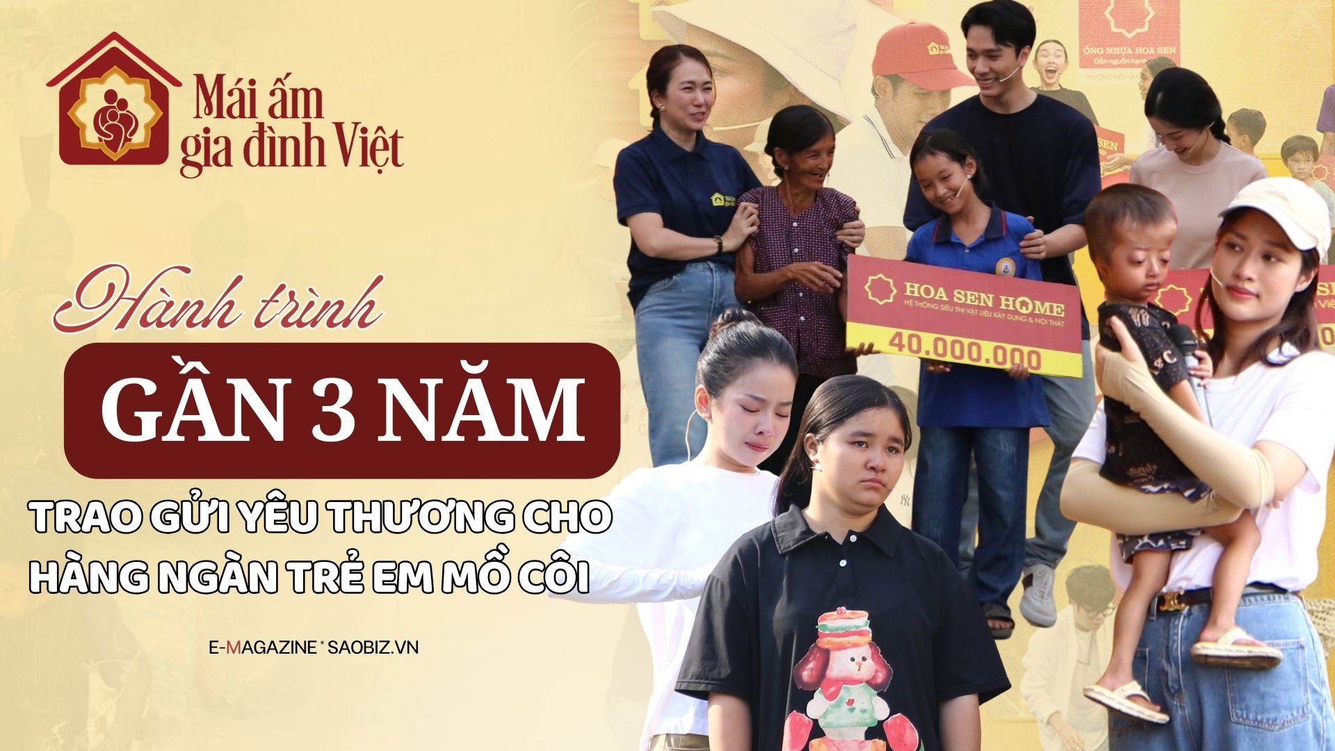 Mái ấm gia đình Việt: Hành trình gần 3 năm trao gửi yêu thương cho hàng ngàn trẻ em mồ côi