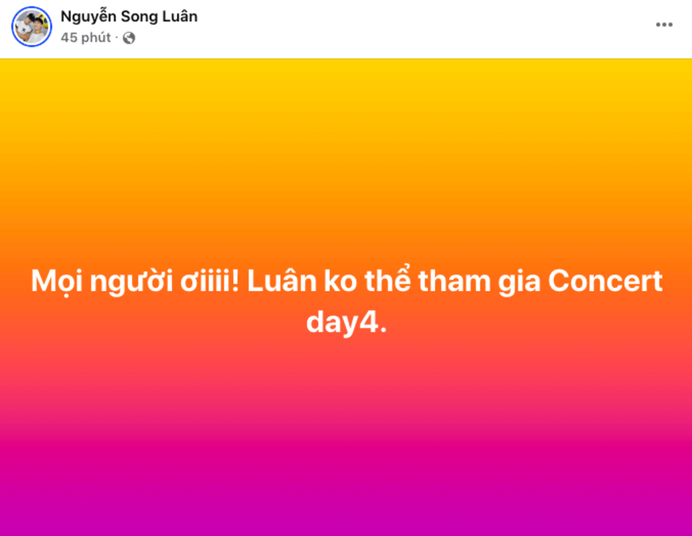 Song Luân gây náo loạn khi đùa fan sẽ vắng mặt tại concert Anh Trai Say Hi