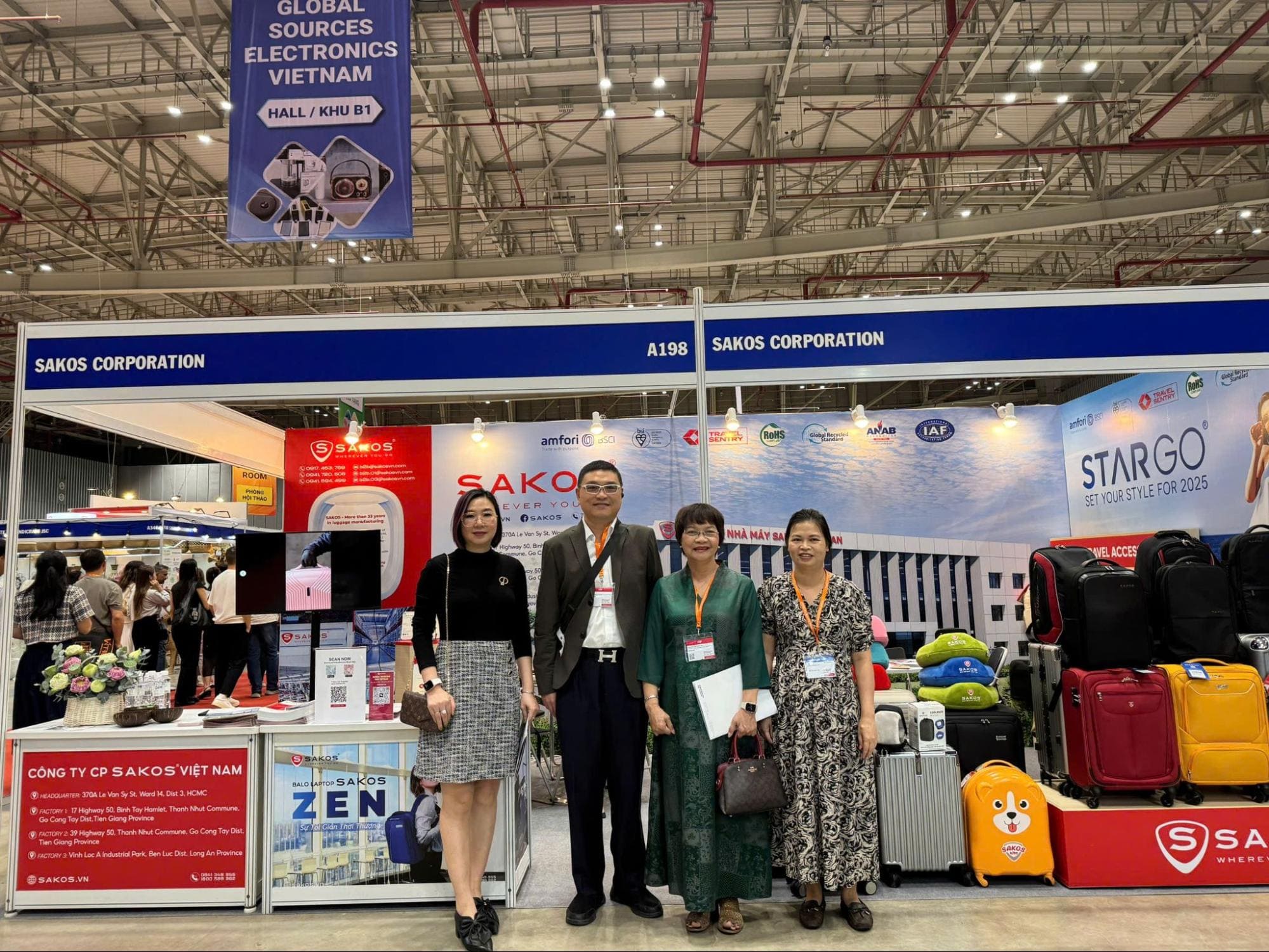 Ấn tượng SAKOS - Thương hiệu Mỹ tại Triển lãm Global Sourcing Fair Vietnam 2025