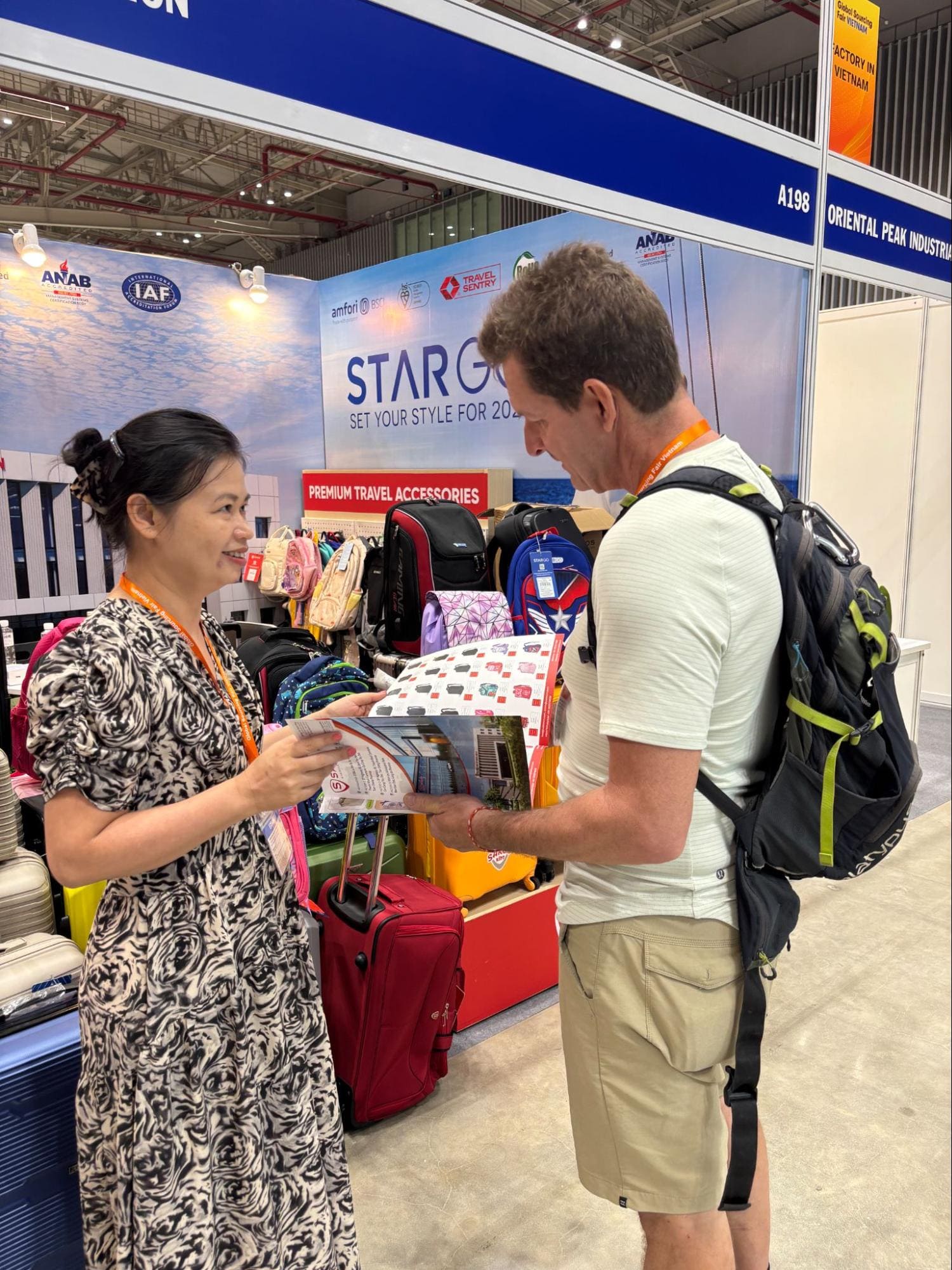 Ấn tượng SAKOS - Thương hiệu Mỹ tại Triển lãm Global Sourcing Fair Vietnam 2025