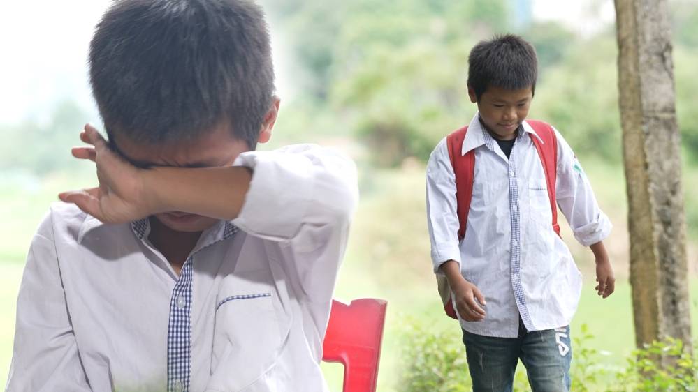 Đại Nghĩa, Ngô Lan Hương và Nguyễn Thái Học lặng người trước những bất hạnh của cậu bé mồ côi