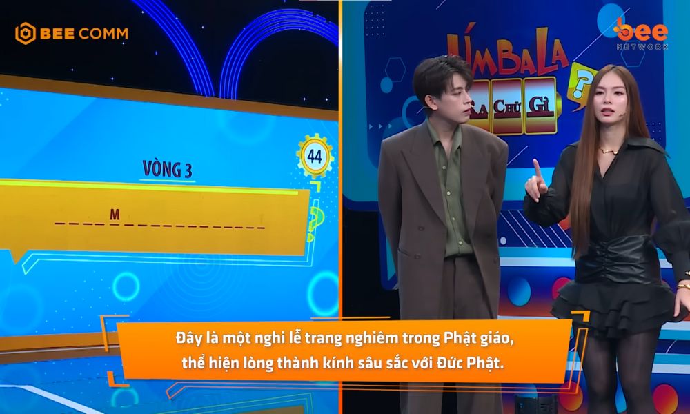 Á hậu Du lịch Quốc tế 2021 khiến MC Đại Nghĩa “dè chừng” tại Úm Ba La Ra Chữ Gì? 