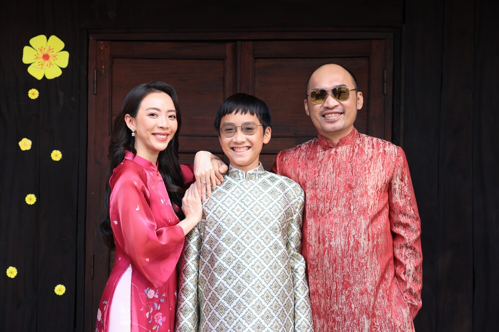 Thu Trang khoe con trai Andy 13 tuổi rưỡi cao vượt Tiến Luật nhưng phải “học” bố một việc này