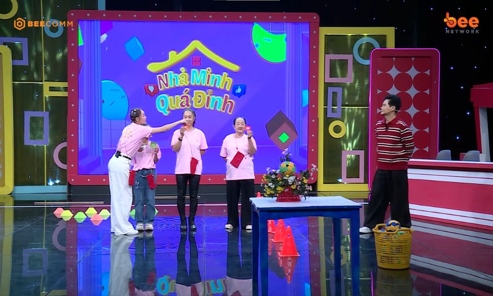 Diễm Phương “hộ tống công chúa” ra tận sân khấu, dẫn dắt đội giành chiến thắng ngoạn mục tại “Nhà Mình Quá Đỉnh”