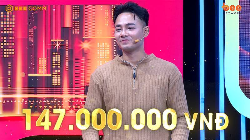 Nguyễn Anh Tú giành chiến thắng khi ngoạn mục khi ẵm 147 triệu tại “Vận May Gọi Tên Ai” tập 5