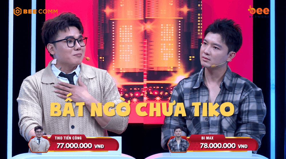 Vận May Gọi Tên Ai? tập 6: Bi Max thắng sát nút 1 triệu, ẵm 155 triệu từ tay Tiko Tiến Công đầy ngoạn mục