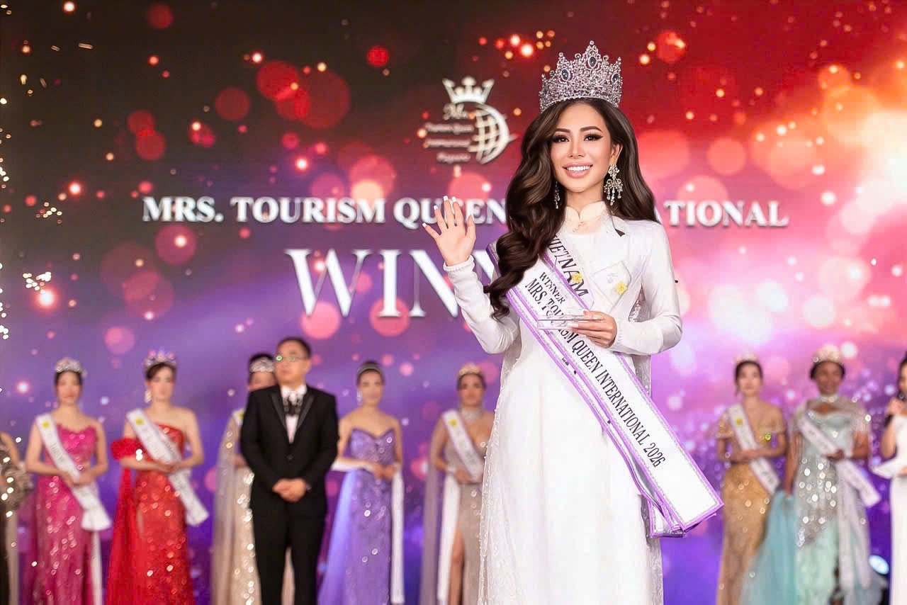 Đại diện Việt Nam đăng quang Mrs. Tourism Queen International 2026