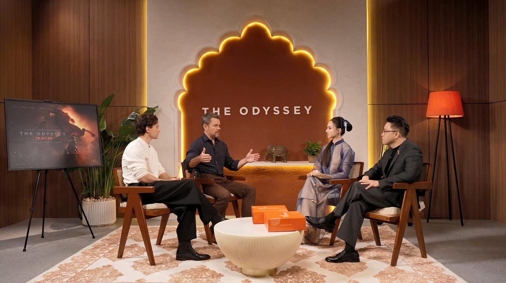Đạo diễn Victor Vũ - nhà sản xuất Đinh Ngọc Diệp độc quyền phỏng vấn dàn sao THE ODYSSEY: Matt Damon hé lộ điều đặc biệt về bom tấn của Christopher Nolan