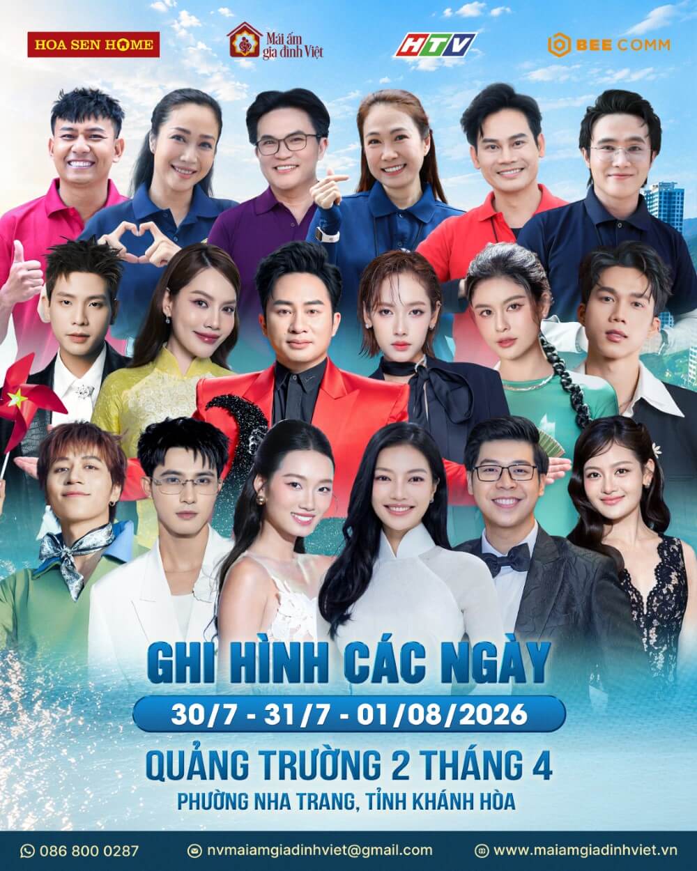 “Vợ chồng màn ảnh” Ốc Thanh Vân - Trần Ngọc Vàng hội ngộ trong chương trình Mái ấm gia đình Việt