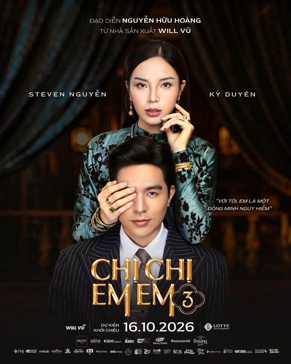 “Chị Chị Em Em 3” hé lộ tạo hình Kỳ Duyên và vai diễn bí ẩn của Steven Nguyễn