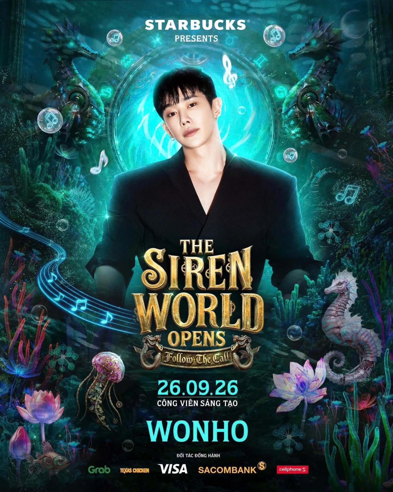 WONHO lần đầu đến Việt Nam, góp mặt tại lễ hội âm nhạc The Siren World