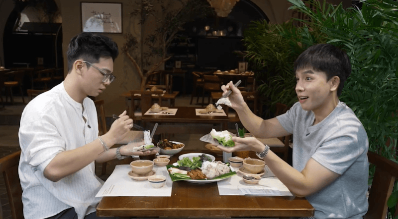 Nam Khánh, Kan Hy khám phá nhà hàng chay độc đáo giữa lòng Sài Gòn, mê mẩn từ món gỏi đến nồi lẩu mẻ trong Quán ăn hạnh phúc tập 76